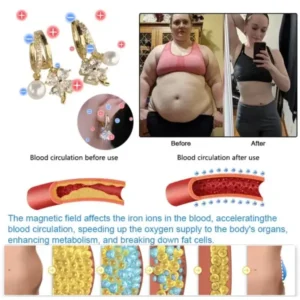 Four-Leaf Clover Lymphvity Magne Therapy Germanium Earrings