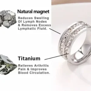 Lymphatic Magnetic Therapy Diamond Ring