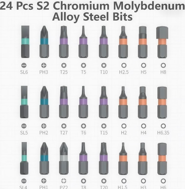 24 In 1 Ratchet Screwdriver Tool Kit - Image 2