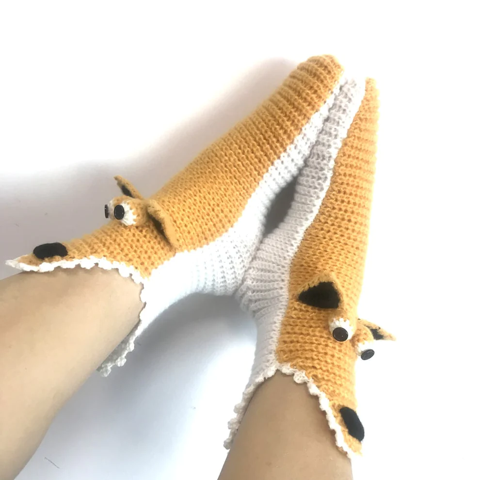 3D Knit Crocodile Socks - Image 6