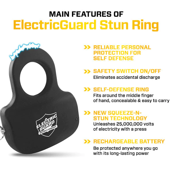 ElectricGuard High Power 25,000,000 Stun Ring - Image 7
