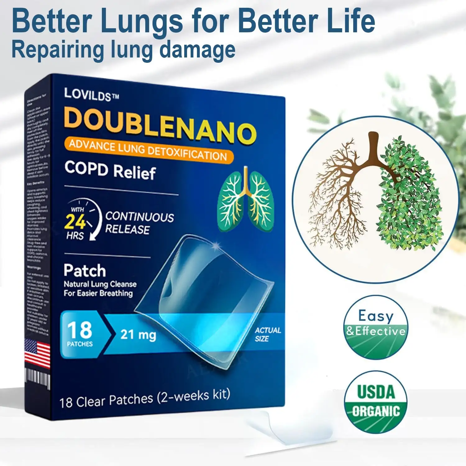 DoubleNano COPD Relief Patch