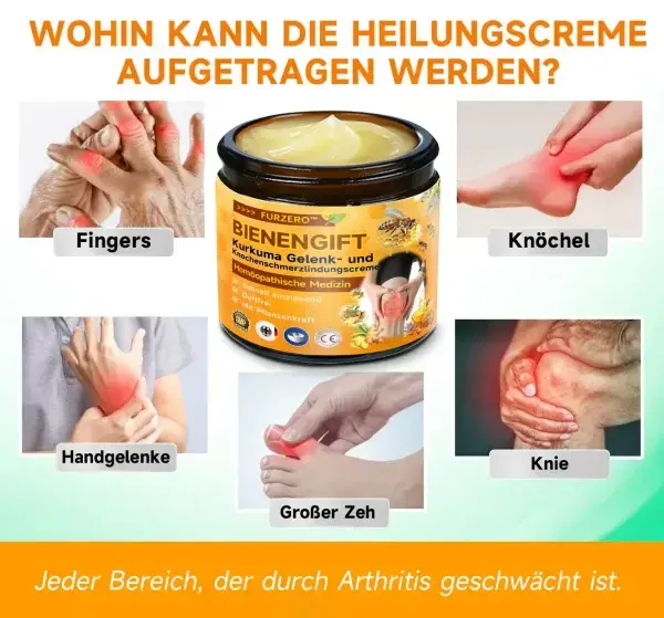 Bienengift- und Kurkuma-Gelenk- und Knochenschmerzlinderungscreme - Image 9