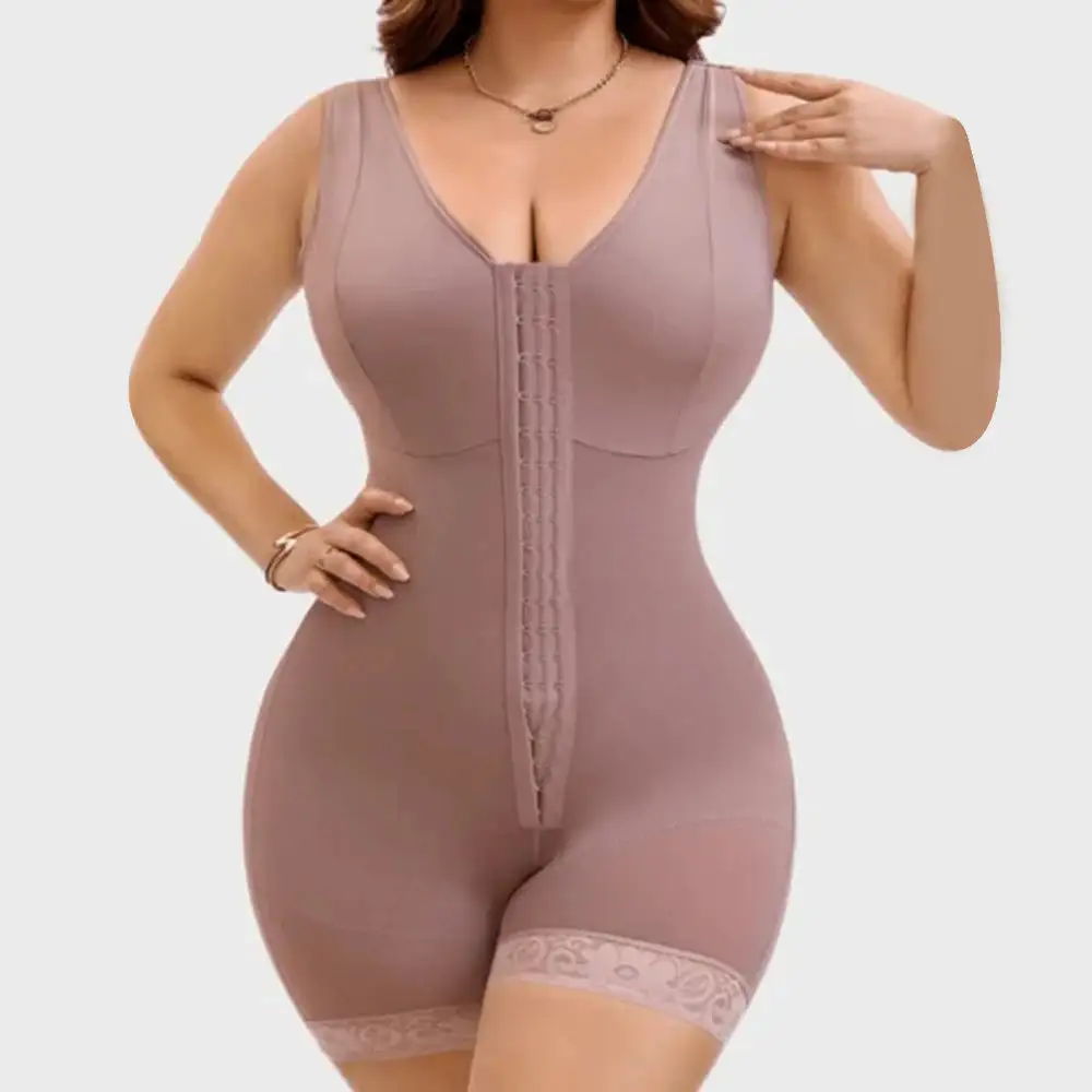 NESLEMY Women Tummy Control Full Shapewear Butt Lifter with Zipper Crotch - Image 9