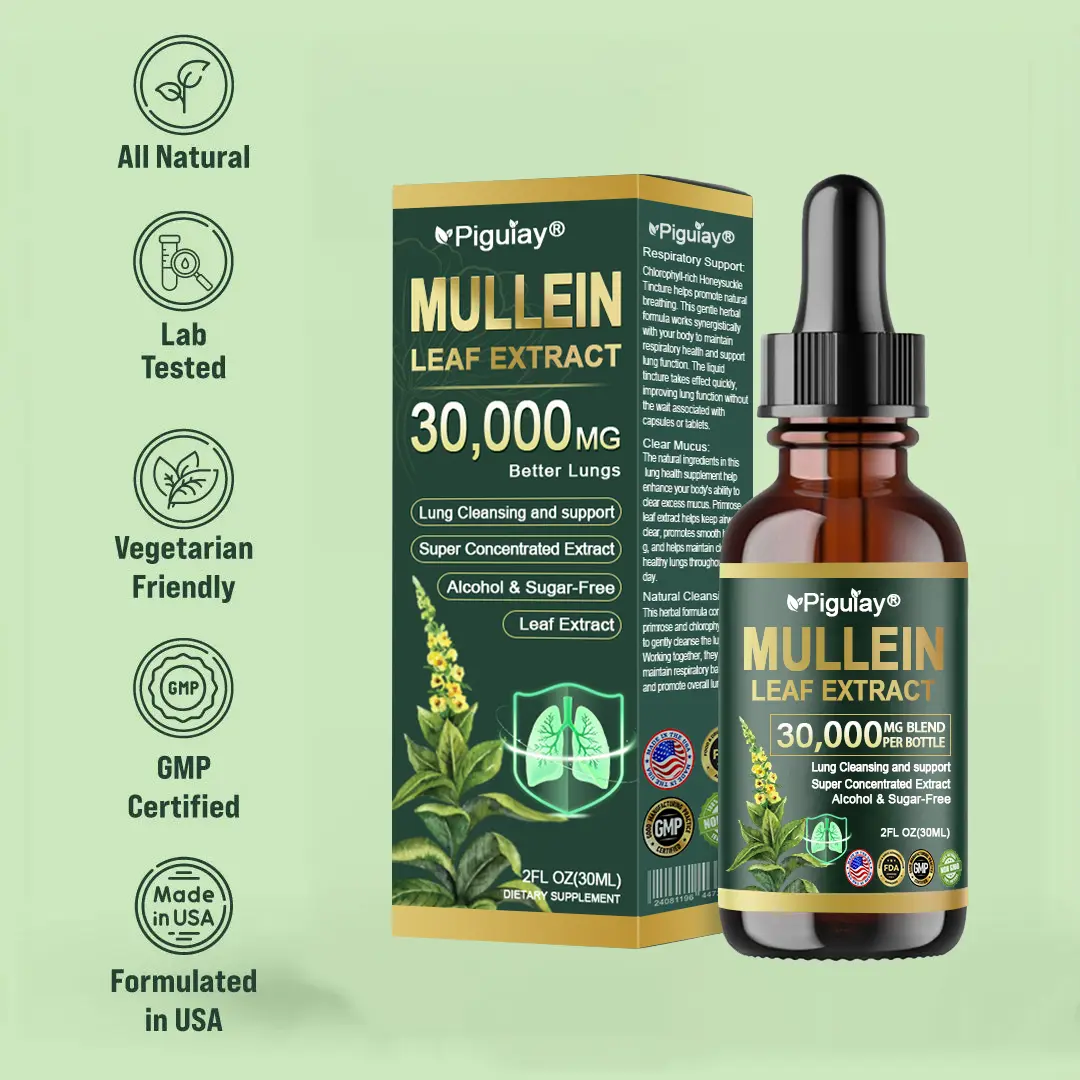 Organic Lung Cleansing Mullein Leaf Extract Drops - Image 12