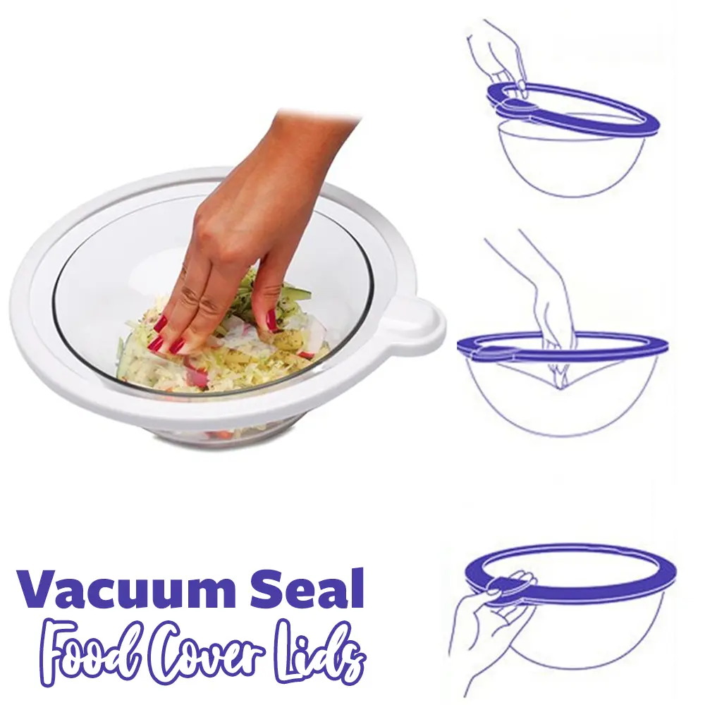 Vacuum Seal Food Cover Lids Set - Image 4
