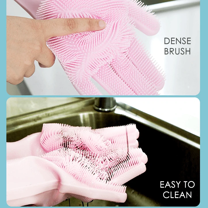 (🎄Christmas Promotion--48%OFF)Magic Silicone Dish Washing Gloves - Image 4