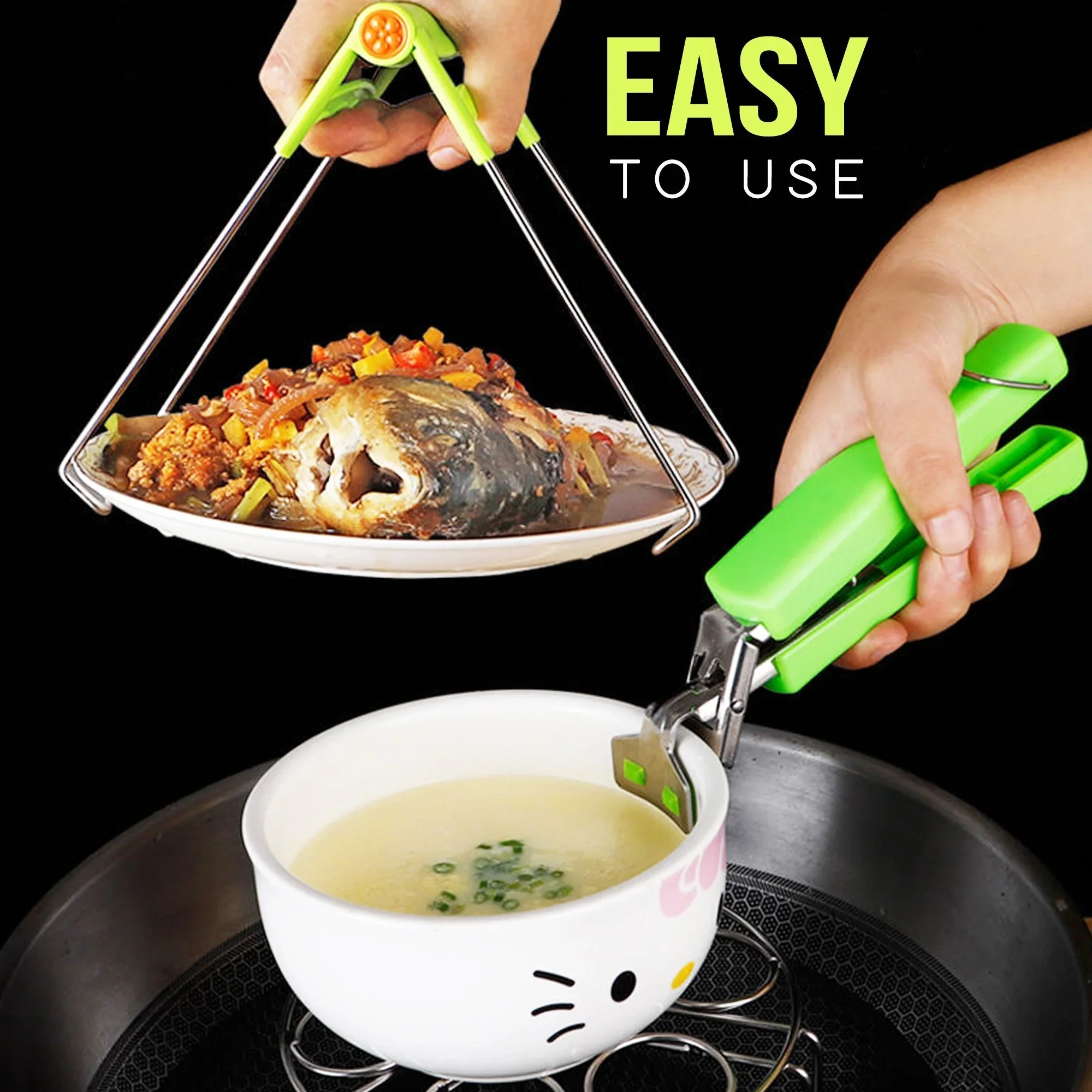 Anti-Scalding Silicone Plate Gripper Set