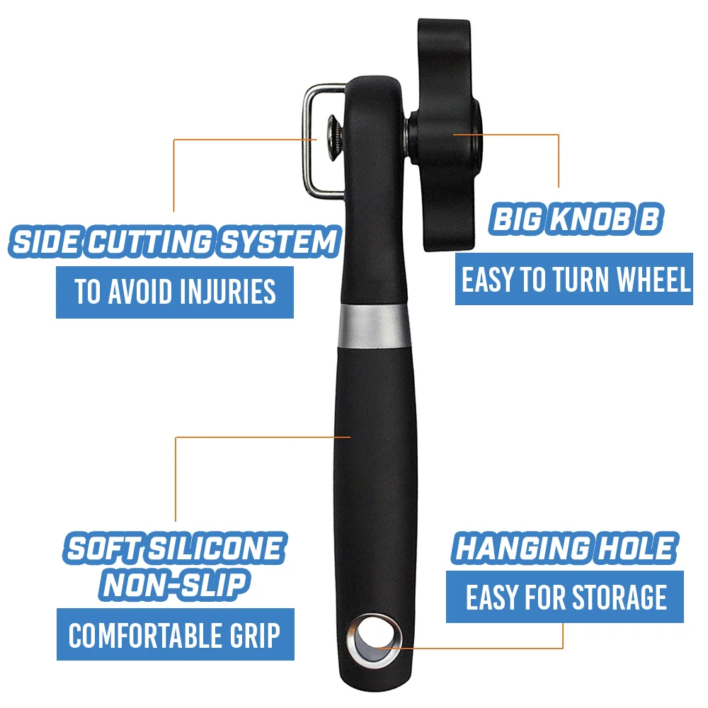 Safe Stainless Steel Cutting Can Opener - Image 2