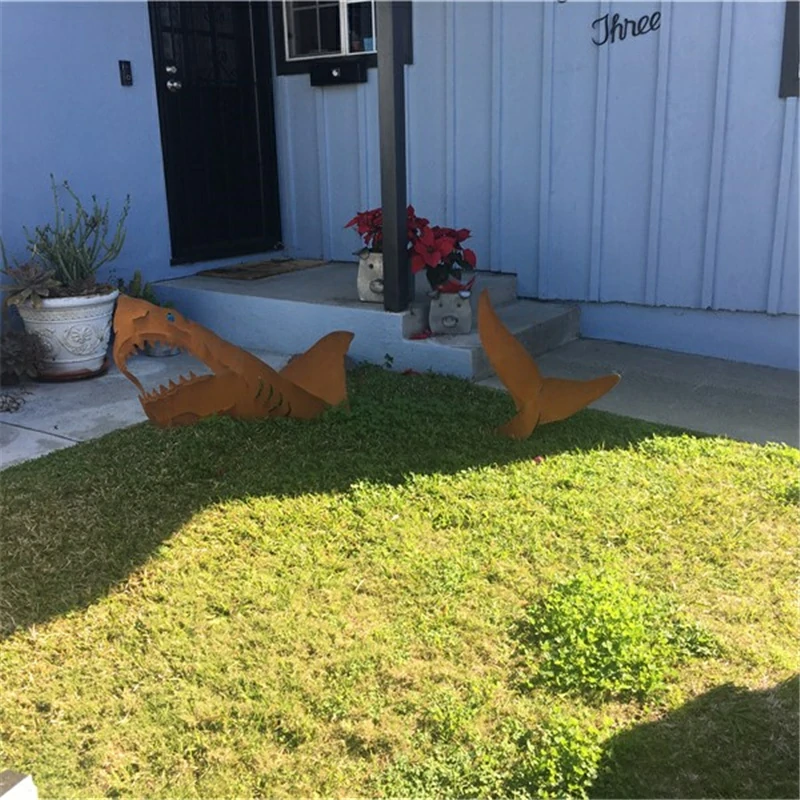 (HOT SALE)The Strongest Terrestrial Shark-Garden Decoration - Image 5