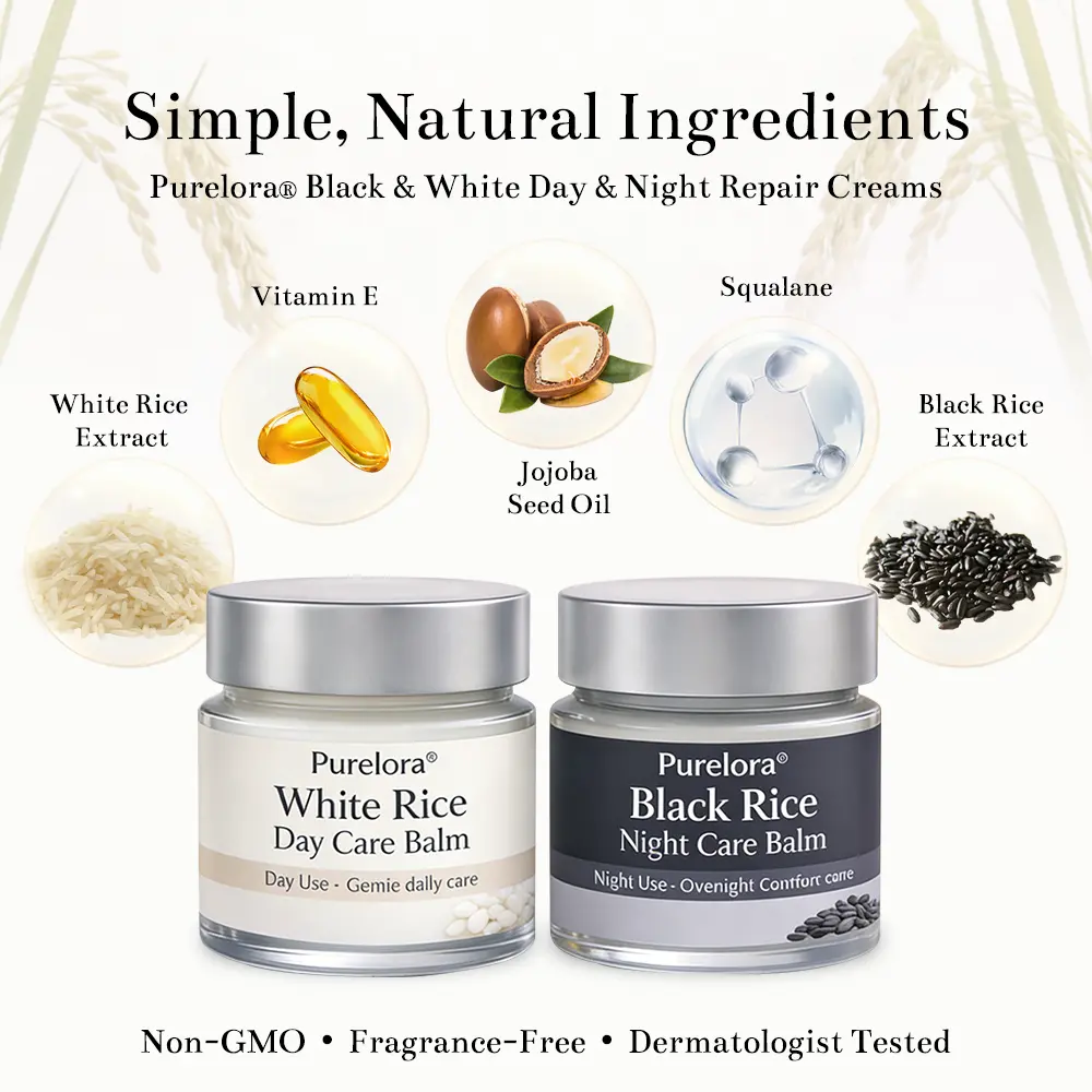 Black and White Rice Day and Night Dual Repair Cream - Image 5