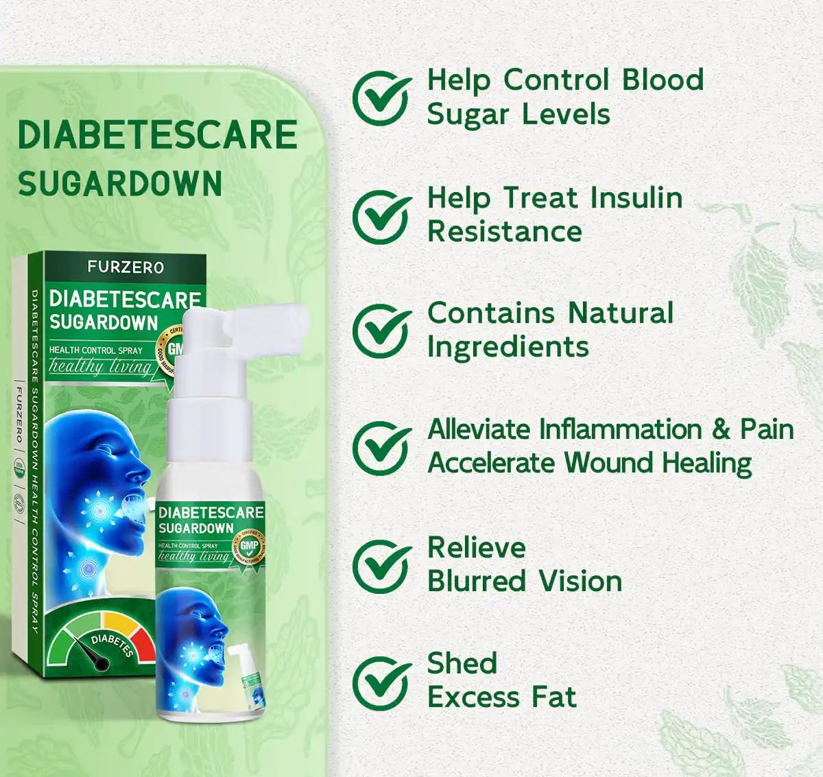 DiabetesCare SugarDown Health Control Spray - Image 5