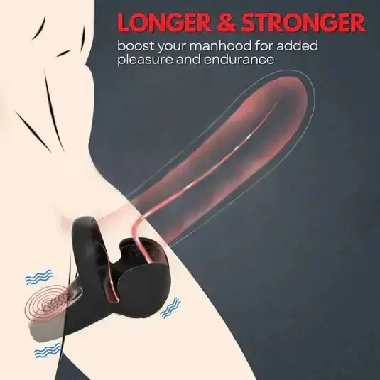 Vibrating Electric Male Masturbation Lock Ring - Image 8
