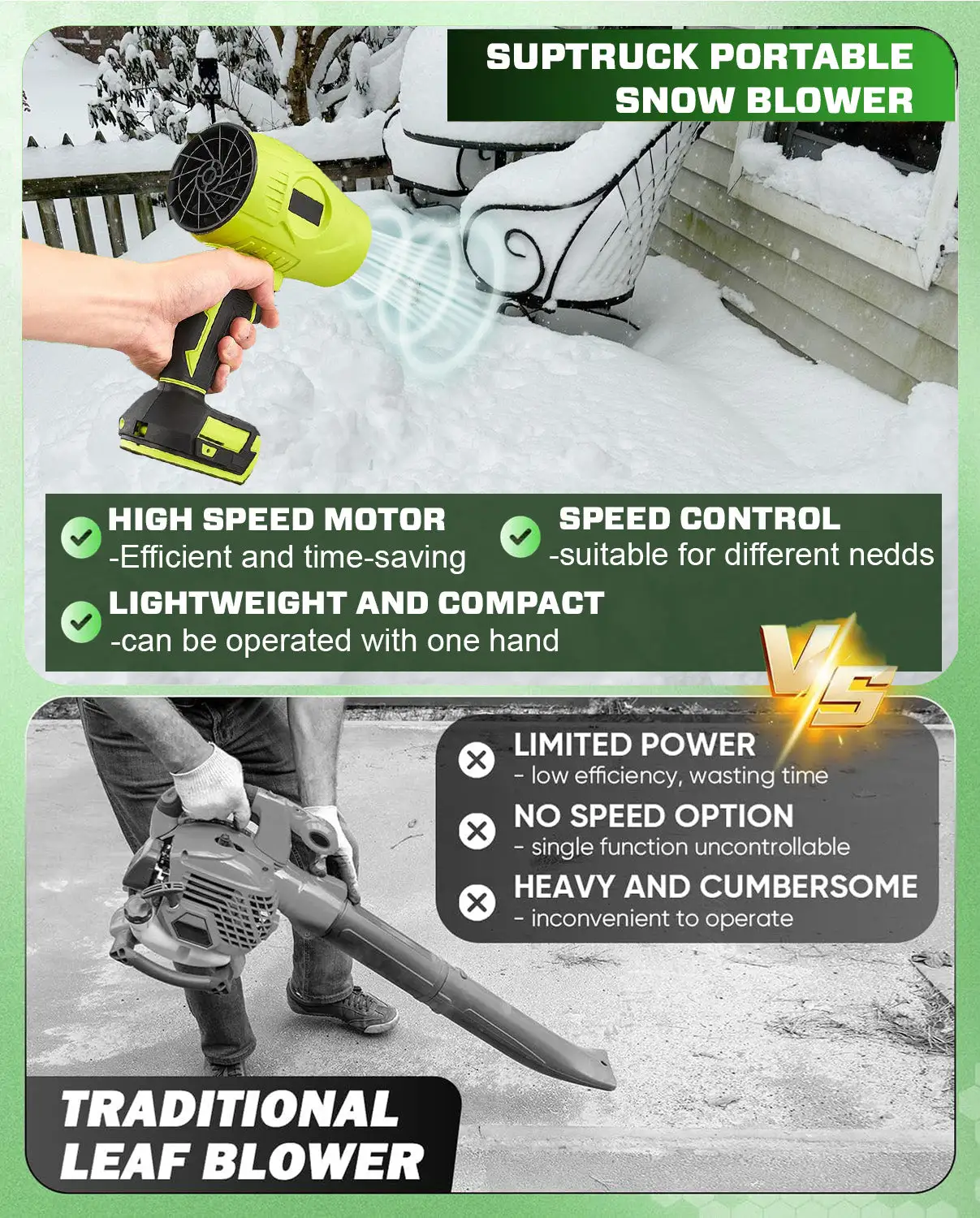 5000W Turbo Jet Fan Snow Blower 2.0 - Image 5