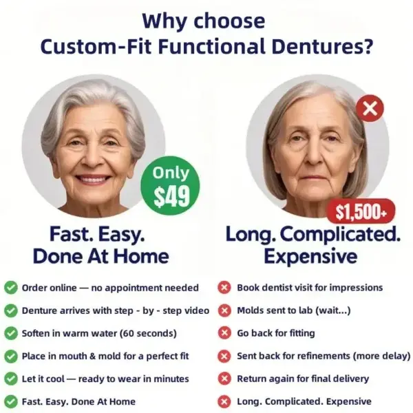 Custom-Fit Functional Dentures Smile with Confidence - Image 3