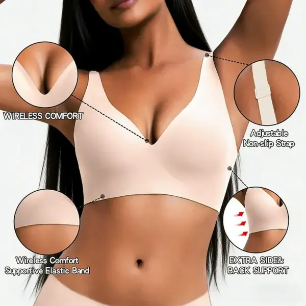 NESLEMY Wireless Push Up Bra for Women - Image 6