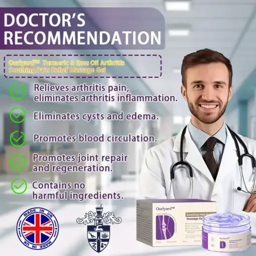 Turmeric & Emu Oil Arthritis Soothing Pain Relief Massage Gel - Image 2