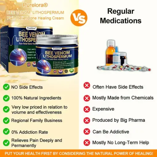 BEE VENOM LITHOSPERMUM Pain-Relief Bone Healing Cream - Image 23