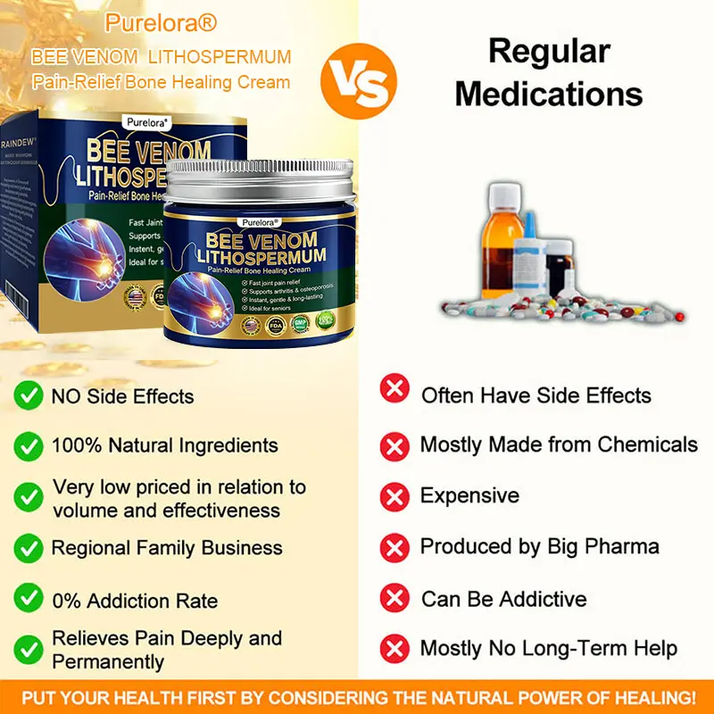 BEE VENOM LITHOSPERMUM Pain-Relief Bone Healing Cream - Image 15