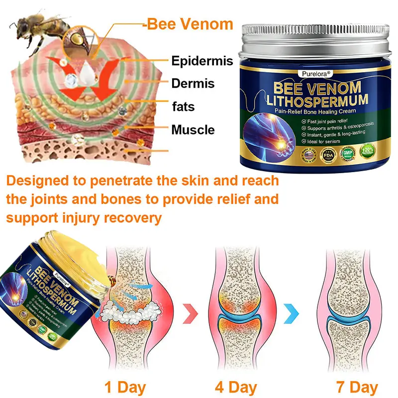 BEE VENOM LITHOSPERMUM Pain-Relief Bone Healing Cream - Image 18