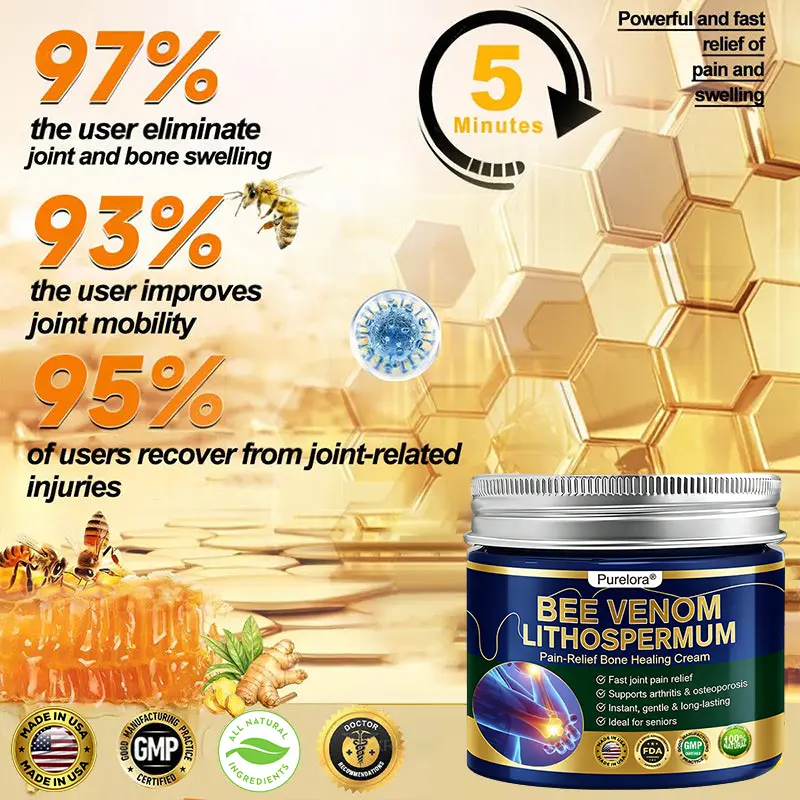 BEE VENOM LITHOSPERMUM Pain-Relief Bone Healing Cream - Image 8