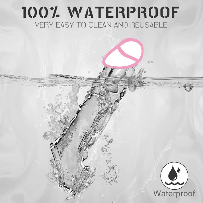 Reusable penis extension vibrator