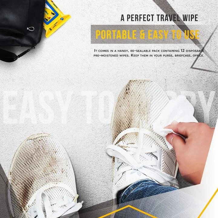 Shoes Cleaning Wipes (12Pcs/Pack) - Image 6