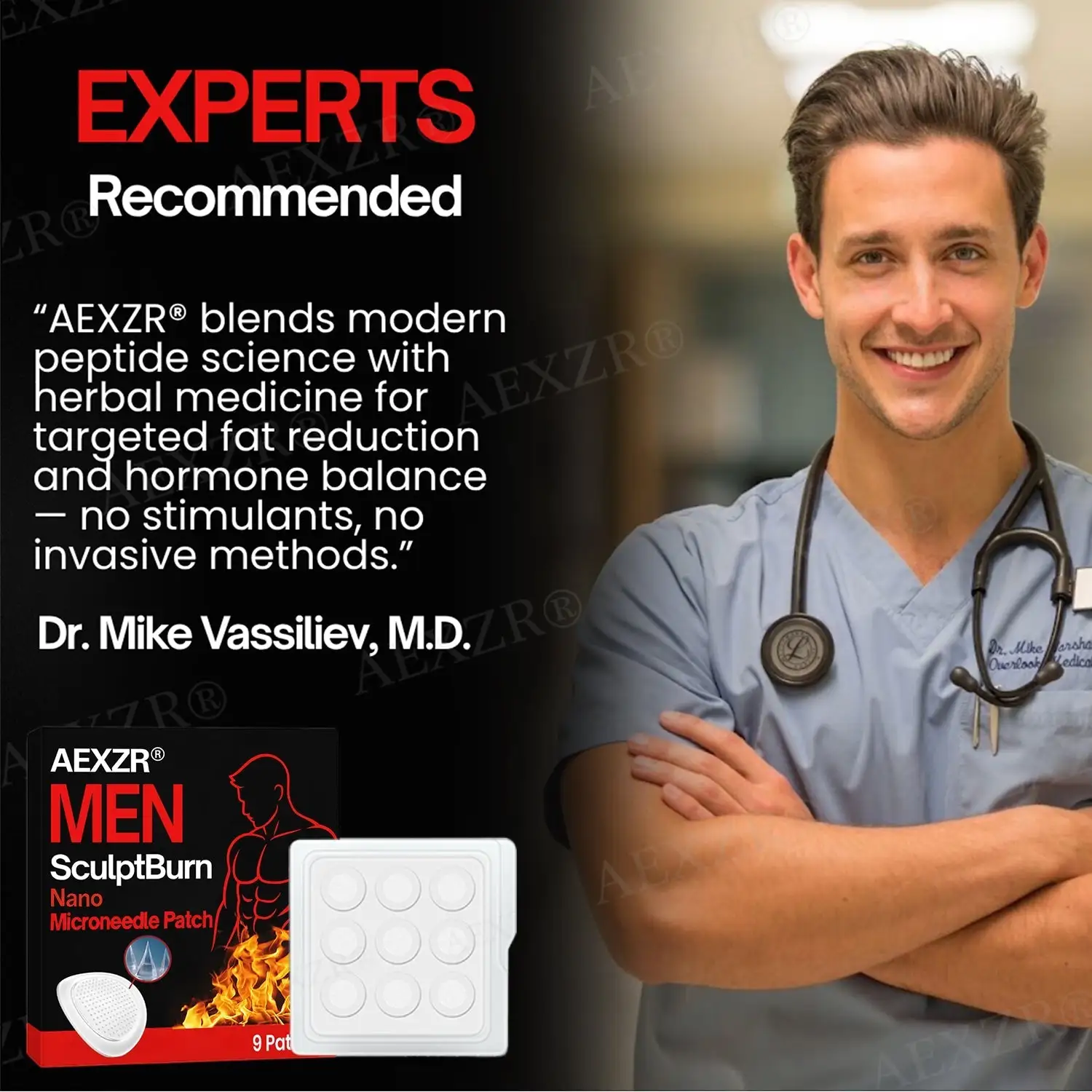 Men SculptBurn Nano Microneedle Patch - Image 4