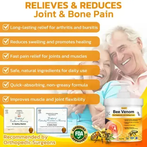 Bee Venom Pain Suppression Joint Healing Cream - Image 3