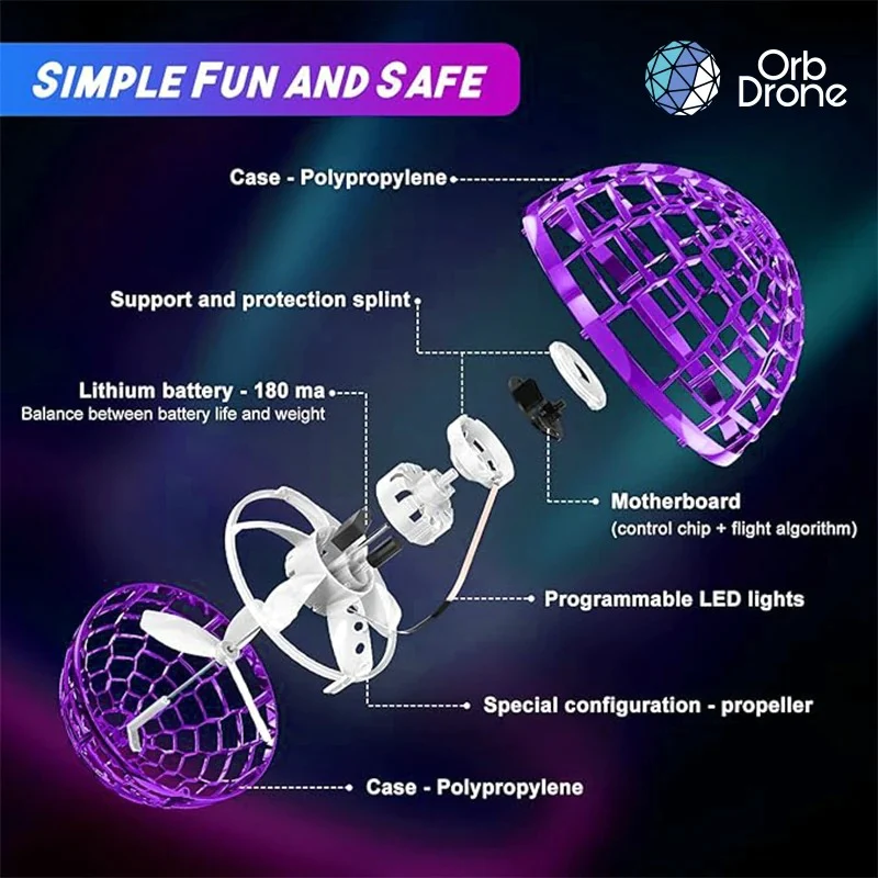 Flying Orb Pro Spinner Mini Drone - Image 7