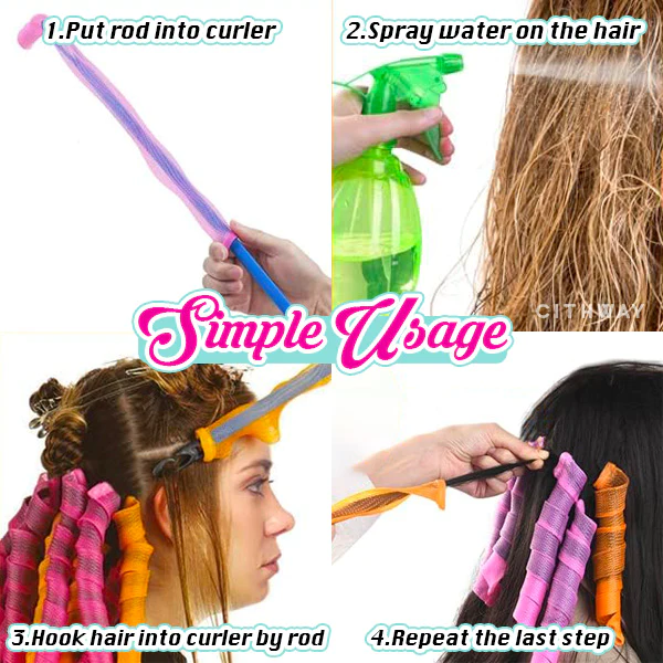 Heatless Curly Hair Roller Kit - Image 5