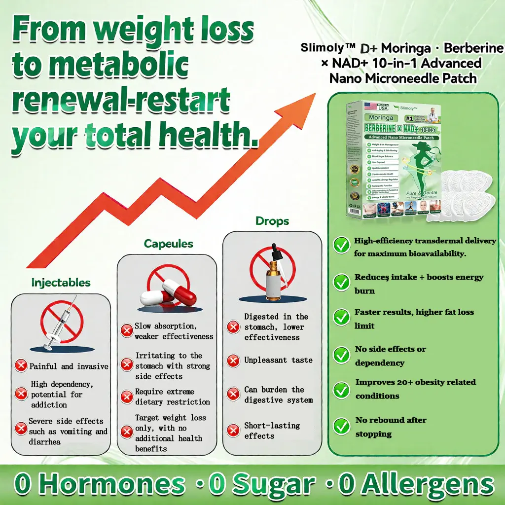 Moringa & Berberine 10-IN-1 Advanced Nano Microneedle Patch - Image 4