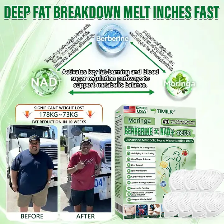 Moringa · Berberine × NAD+ 10-in-1 Advanced Metabolic Nano Microneedle Patch - Image 5