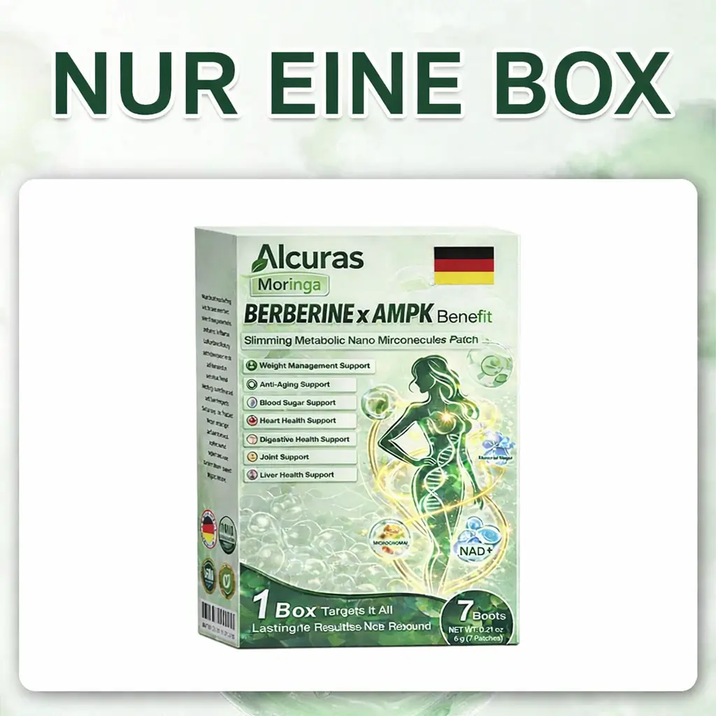 Alcuras Moringa × Berberin × AMPK 8-fach Slimming & Stoffwechsel-Nano-Mikronadel-Patch - Image 14