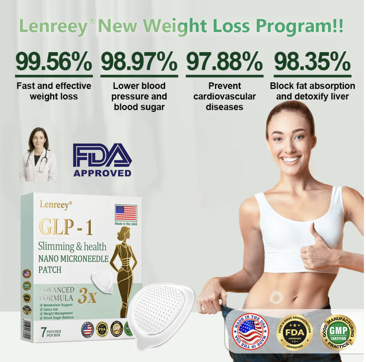 Slimming & health NANO MICRONEEDLE PATCH with Collagen & Matrixyl 3000 - Image 3