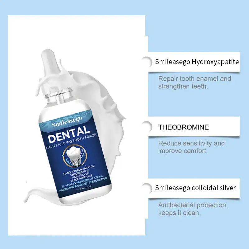 Smileasego Fluoride-Free Hydroxyapatite Tooth Armor Drops & Enamel Repair, Whitening - Image 8