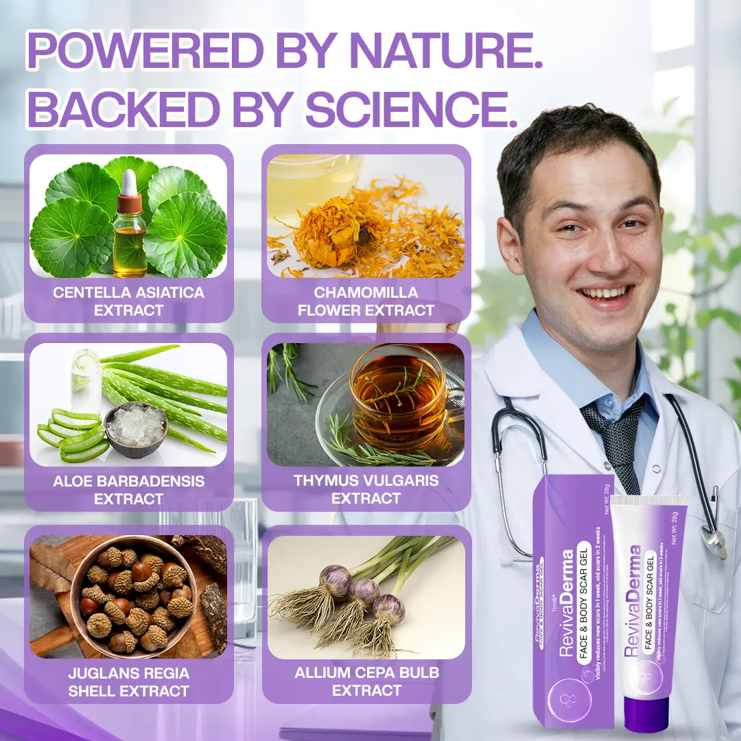 RevivaDerma Face & Body Scar Gel - Image 4