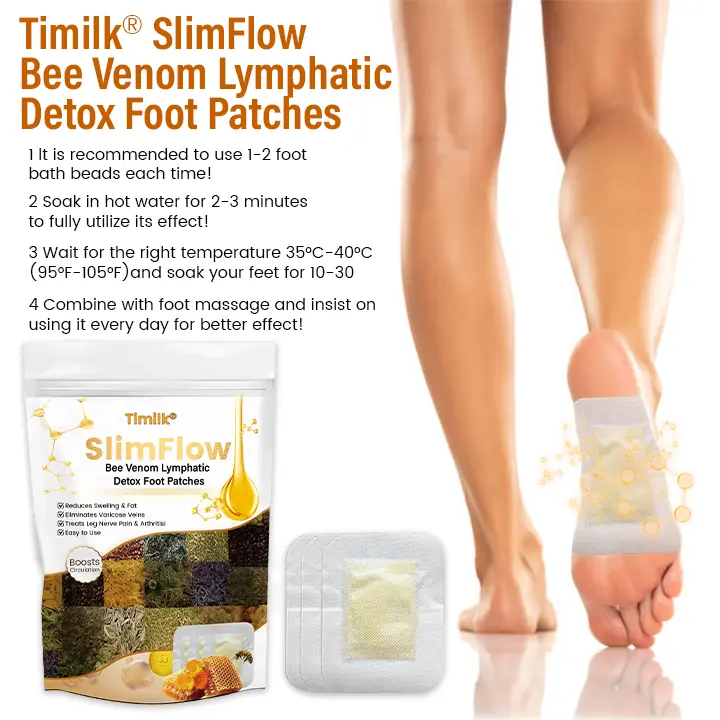 SlimFlow Bee Venom Lymphatic Detox Foot Patches - Image 2