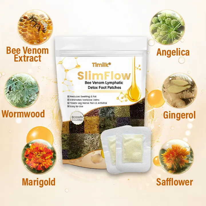 SlimFlow Bee Venom Lymphatic Detox Foot Patches - Image 8