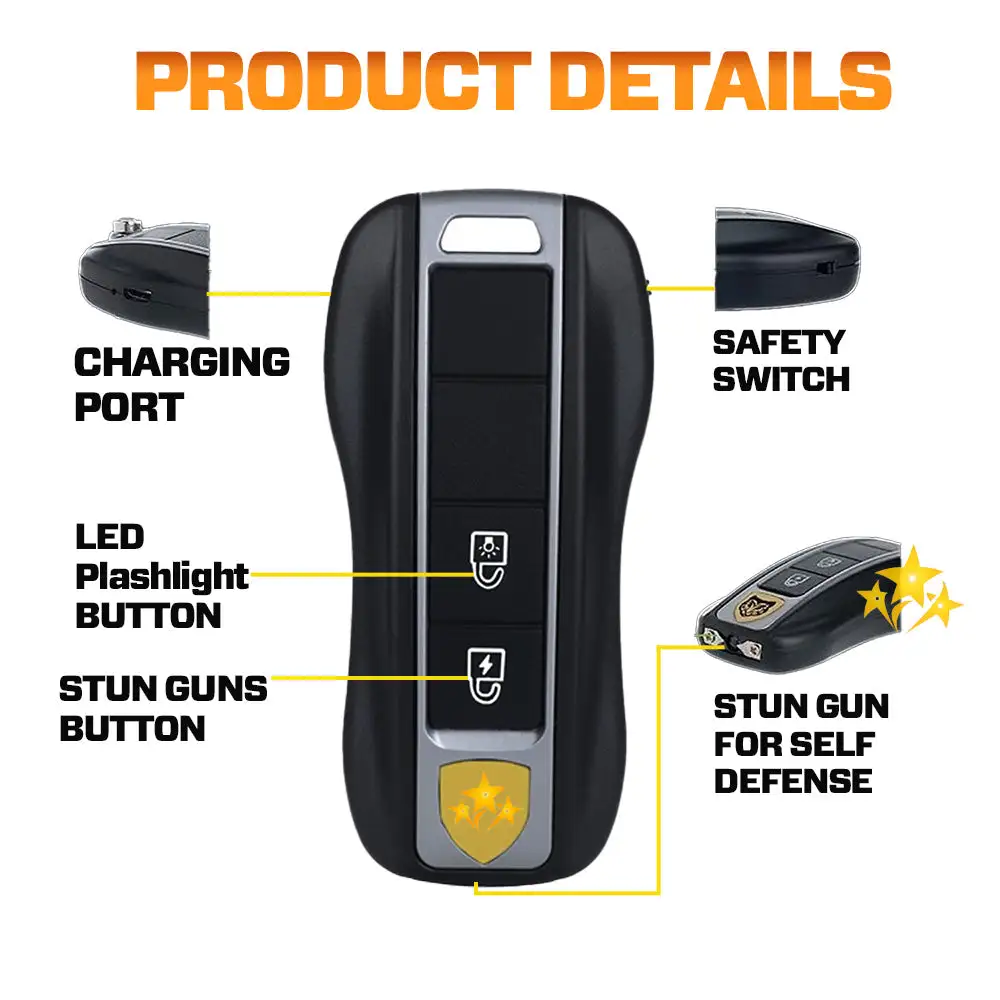 VOLTKEY V80 Stun Flashlight Car Key - Image 6