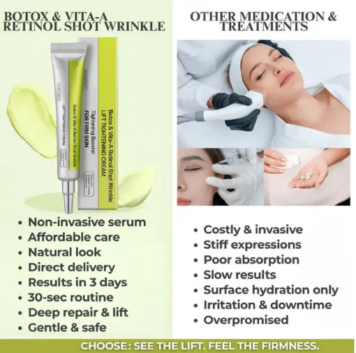 Botox & Vita-A Retinol Shot Wrinkle-Lift Tightening cream - Image 3
