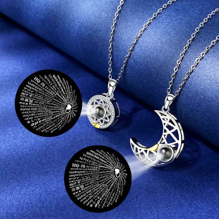 Sun Moon Couple Necklaces - Image 2