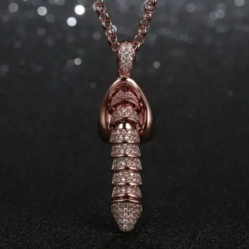 925 Sterling Silver Pullable Penis Pendant - Image 3