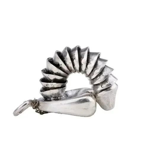 925 Sterling Silver Pullable Penis Pendant - Image 8