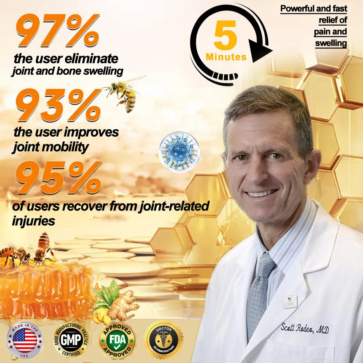 Winter Sale Botulinum Toxin and Bee Venom Pain Relief Bone Healing Cream - Image 2