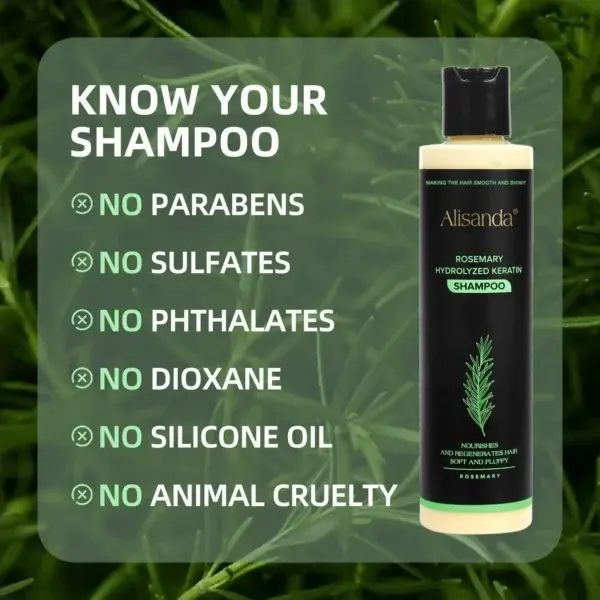 Rosemary Hydrolyzed Keratin Shampoo - Image 6