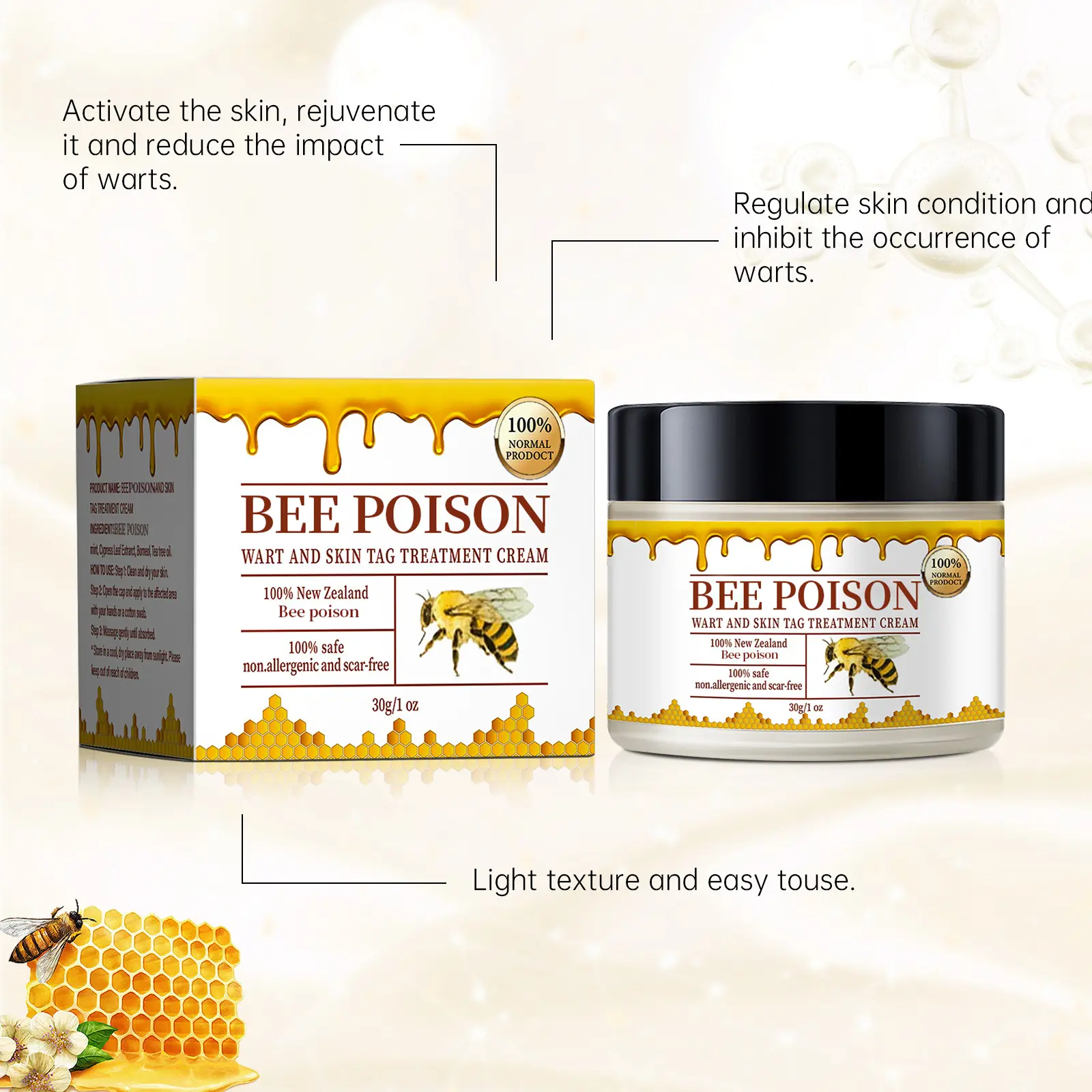 Bee poison Wart and Mole Removal Treatment Cream - Image 9