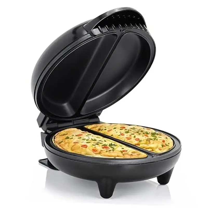 Non-Stick Dual Omelet & Frittata Maker with Cool Touch Handle
