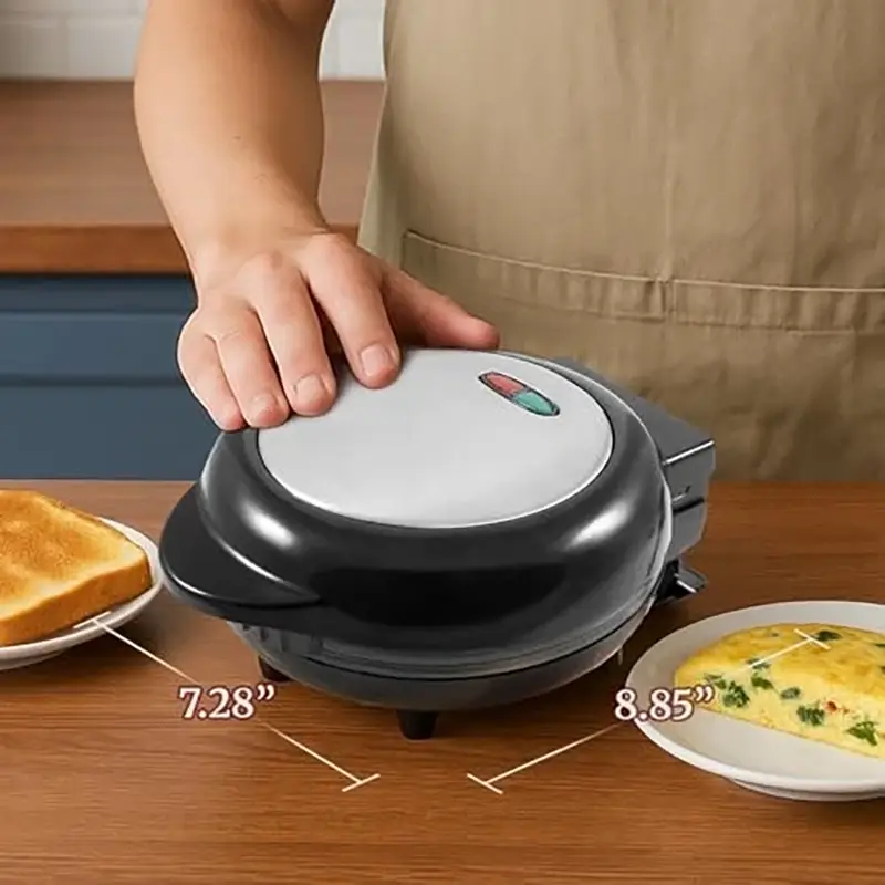 Non-Stick Dual Omelet & Frittata Maker with Cool Touch Handle - Image 4