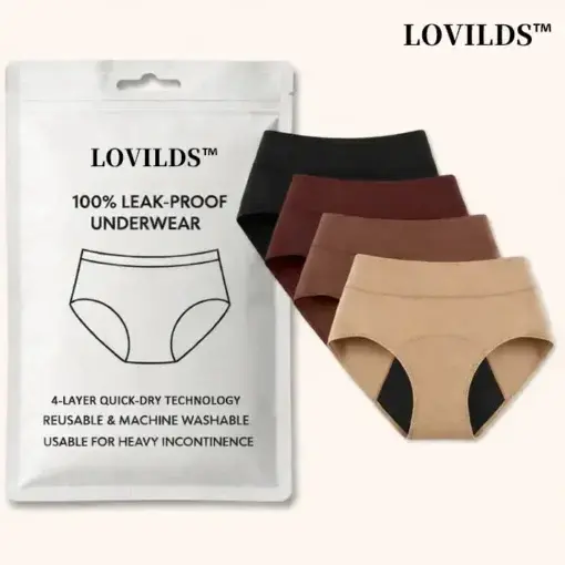 Leak-Proof Confidence Briefs – 4-Layer Absorbency for All-Day Dryness